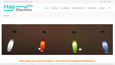 Website Design HAY Electrics